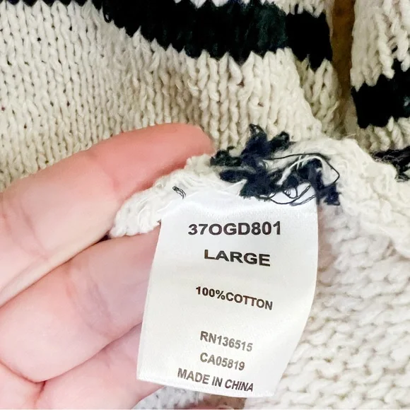 One Gray Day Chunky Cotton Sweater - Picture 6 of 8